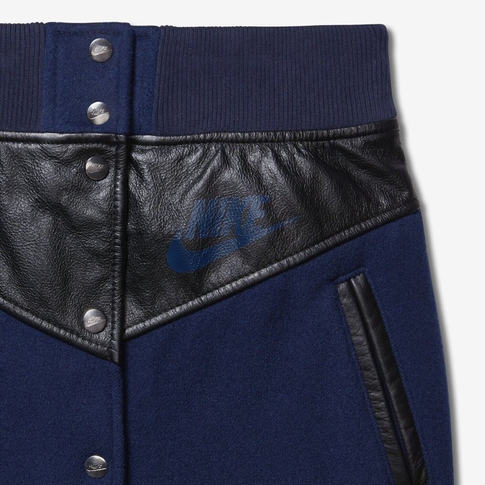 Nike Lab x sacai Windrunner Lace Inset Letterman Midi Skirt - Picture 4 of 6